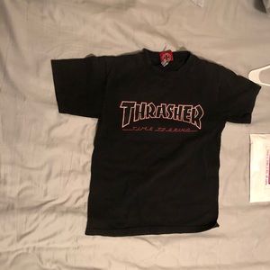 Thrasher x independent trucks tee shirt.